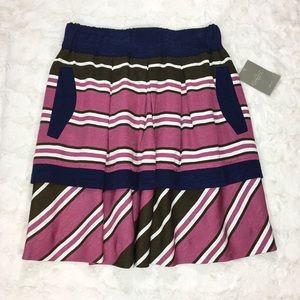 Anthropologie Maeve Ellery Striped Skirt NWT Sz 4